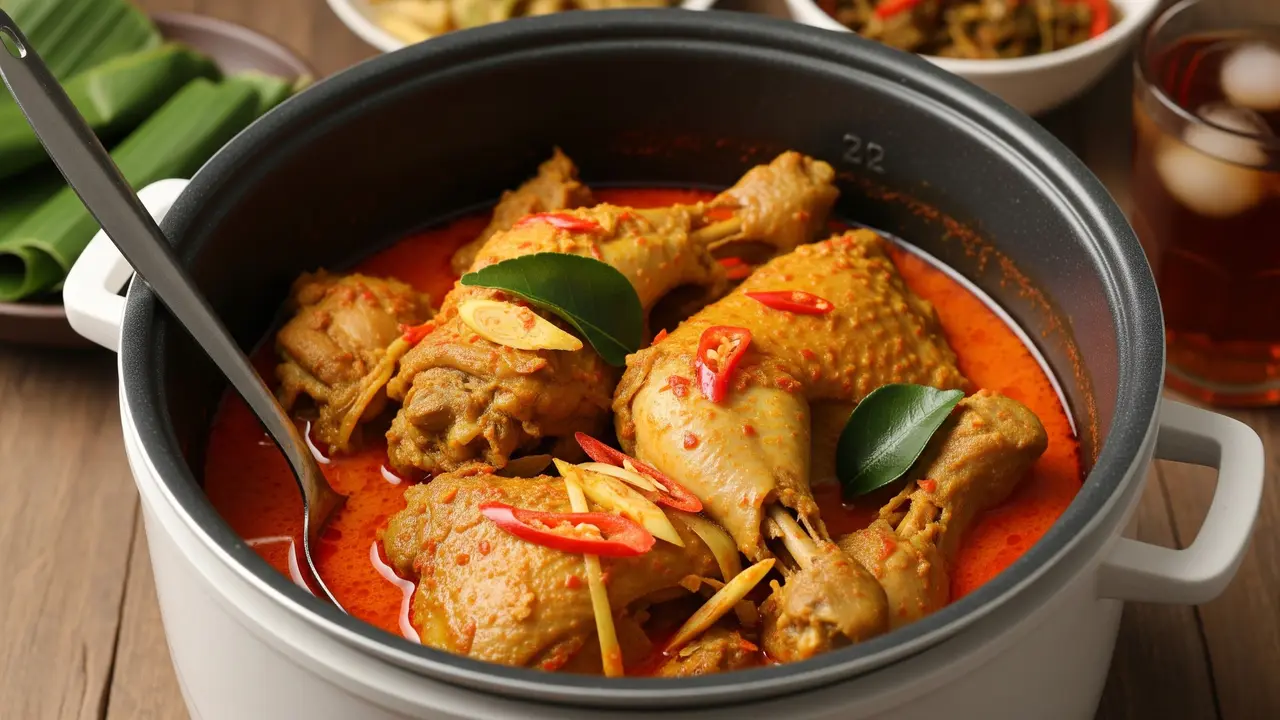 Ayam Gulai Padang Pakai Magic Com