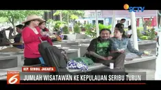 Jumlah wisatawan Kepulauan Seribu saat tahun baru turun sekitar 80 persen.