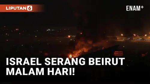 VIDEO: Serang Beirut Malam Hari, Israel Targetkan Cabang Keuangan Hizbullah