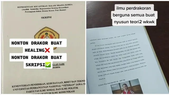 Drama Korea Jadi Inspirasi, Judul Skripsi Mahasiswa Ini Menarik dan Berbeda