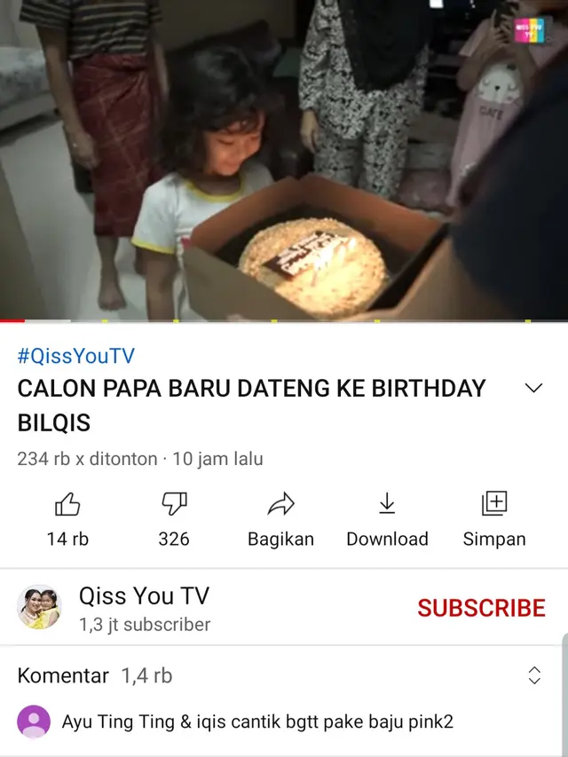 Unggahan Ayu Ting Ting. (Foto: YouTube Qiss You TV)