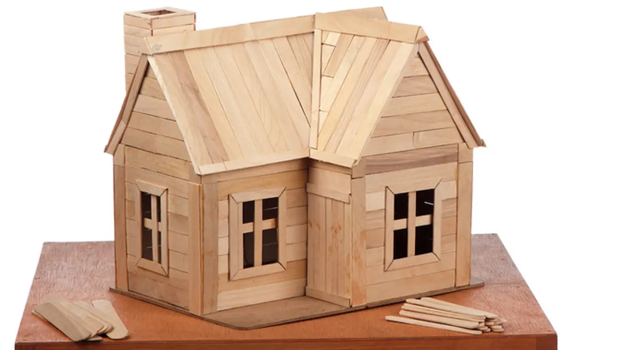 Cara Membuat Rumah dari Stik Es Krim