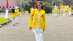 Asila Maisa Fatihah mendapatkan jaket kuning UI yang merupakan salah satu jaket almamater kebanggaan mahasiswa/mahasiswi Indonesia tepat pada HUT ke-79 RI. Asila diketahui diterima menjadi mahasiswi Fakultas Hukum Jurusan Ilmu Hukum Kelas Khusus Internasional (KKI). (Liputan6.com/IG/@abiramzi76)