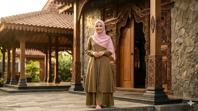 Warna Hijab yang Cocok untuk Gamis Earth Tone