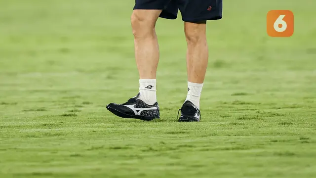 Foto: Shin Tae-yong Cek Langsung Kondisi Rumput GBK Jelang Laga Timnas Indonesia Vs Jepang di Kualifikasi Piala Dunia 2026