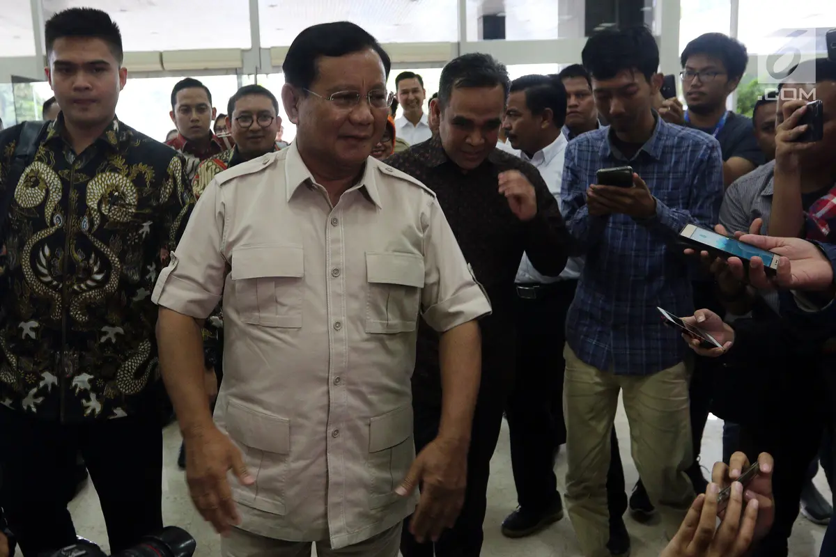 Sambangi DPR, Prabowo Bahas Serangkaian Teror di Tanah Air