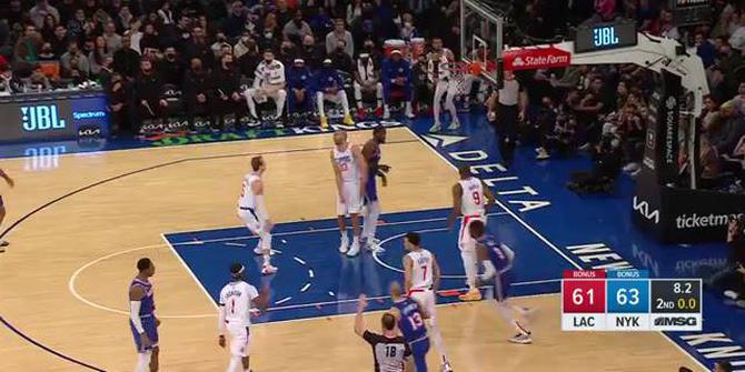 VIDEO: Highlights NBA, LA Clippers Telan Kekalahan di Markas New York Knicks 102-110