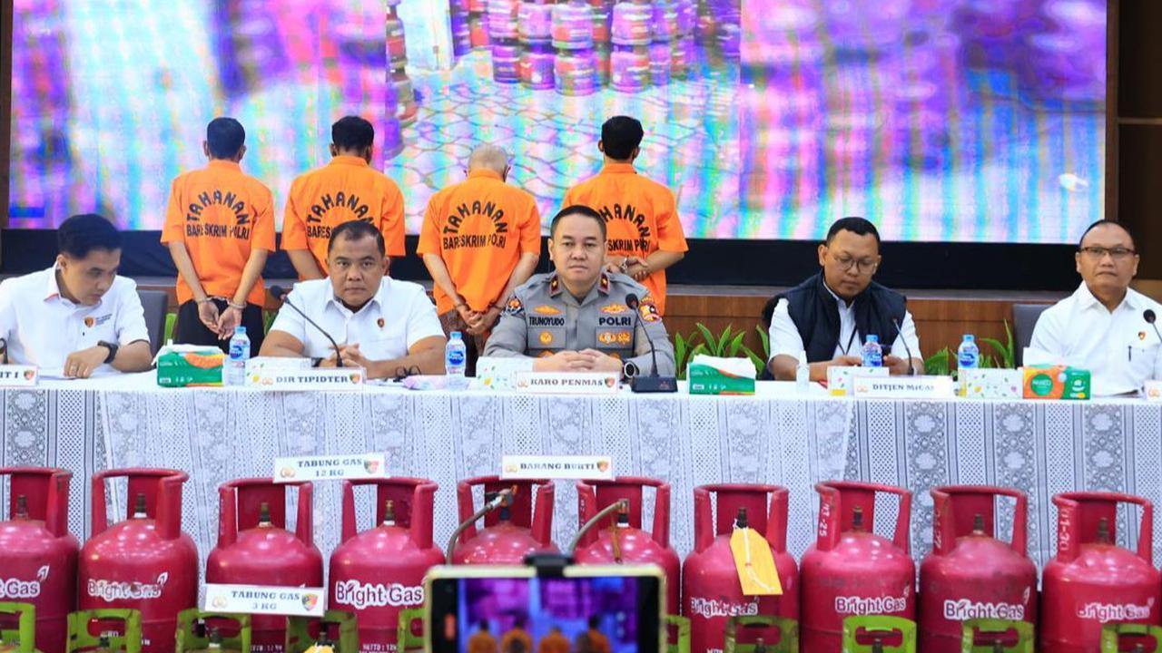 Bareskrim Gagalkan Bisnis Gas Subsidi Ilegal Bernilai Miliaran di Jateng dan Jabar