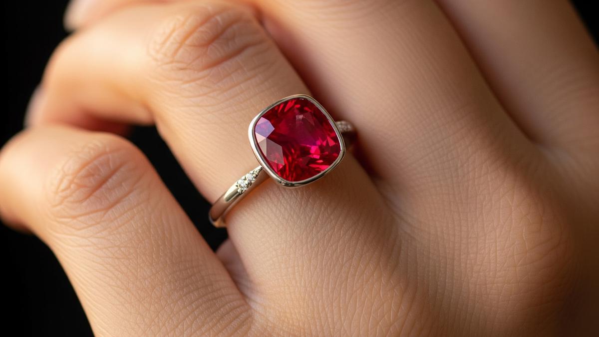 7 Model Cincin dengan Batu Rubi Prediksi Tren di 2026, Paling Stylish dan Modern