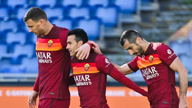 FOTO: Gulung Udinese 3-0, AS Roma Tikung Juventus di Posisi 3
