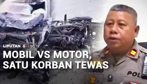 Mobil vs Motor, Satu Korban Tewas