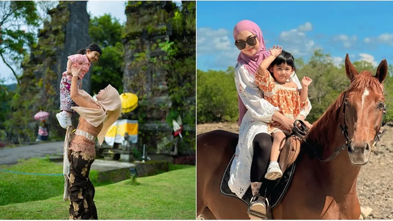 7 Potret Ria Ricis dan Moana Liburan Lebaran di Bali dan Sumba, Seru Banget