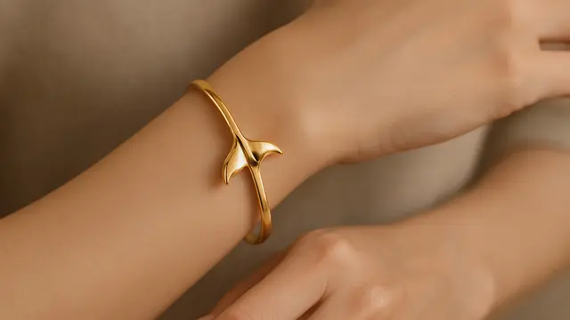 Model Gelang Emas Ekor Duyung untuk Ibu Muda