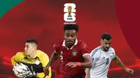 Kualifikasi Piala Dunia 2026 - Yakob Sayuri Diapit Aymen Hussein dan Neil Etheridge (Bola.com/Adreanus Titus)