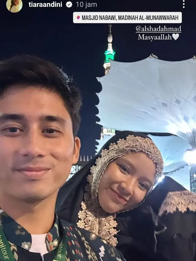 Tiara Andini Umrah Bareng Alshad Ahmad