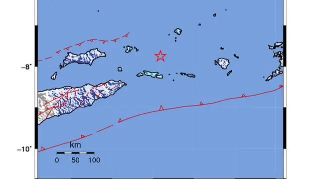Gempa Magnitudo 5,1 Guncang Maluku Barat Daya