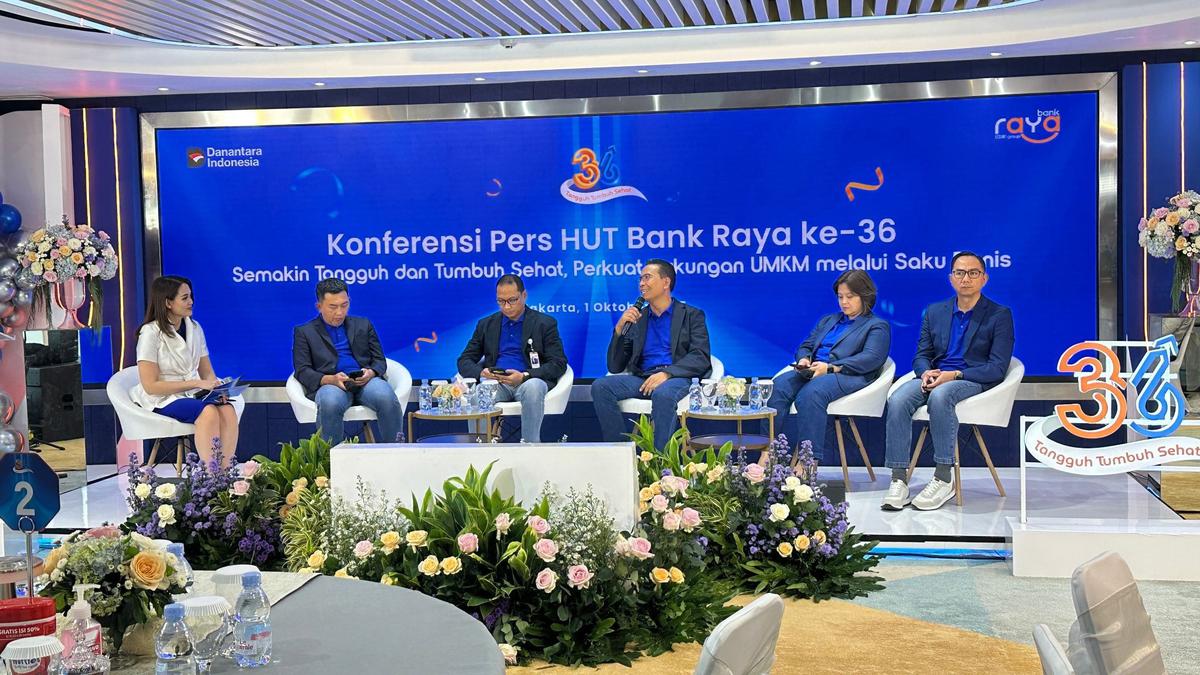 Konferensi pers HUT ke-36 Bank Raya
