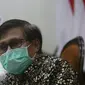 Konferensi pers perkembangan kasus virus corona baru yang memicu COVID-19 di Gedung Grahadi, Jumat (8/5/2020) (Foto: Liputan6.com/Dian Kurniawan)