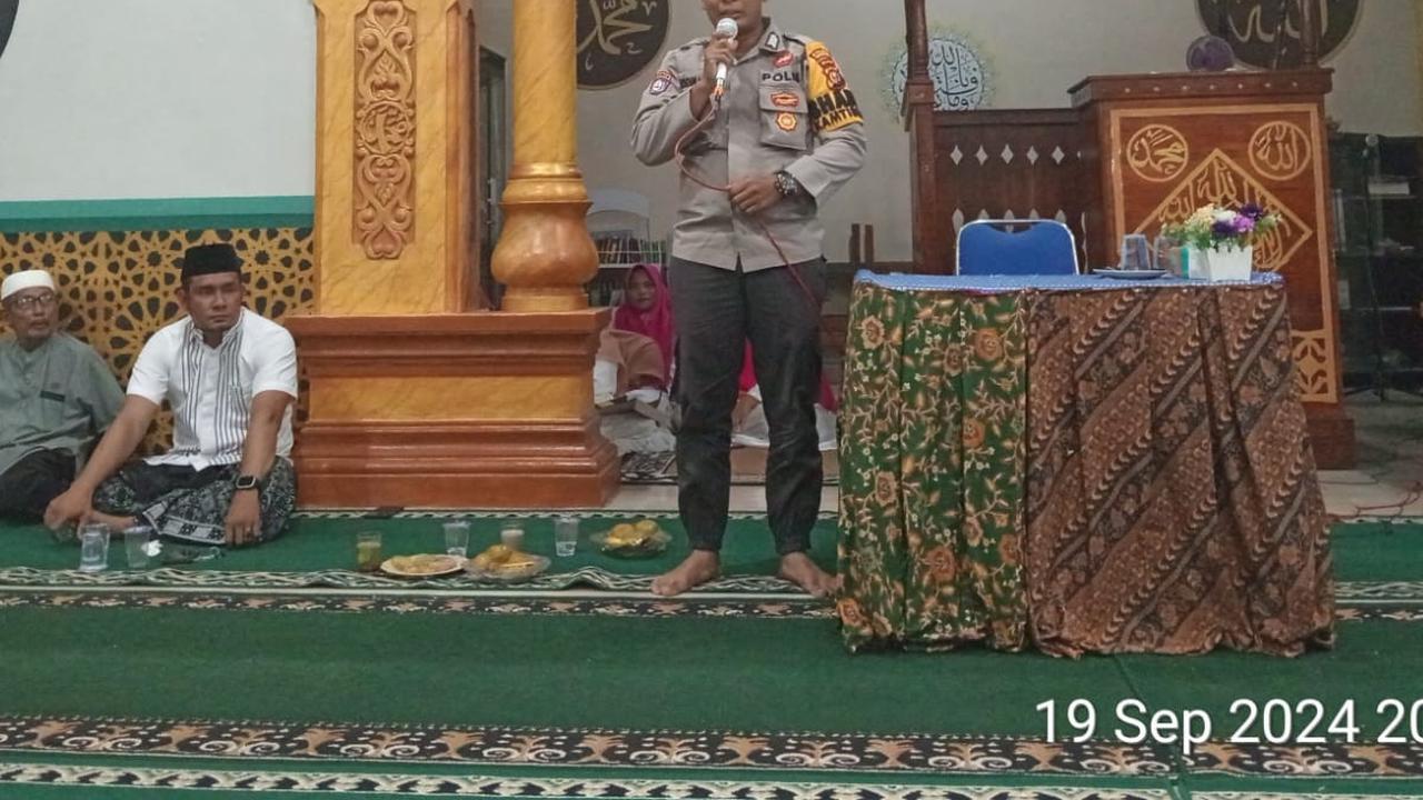 Bhabinkamtibmas Bengkalis Hadiri Acara Maulid Nabi