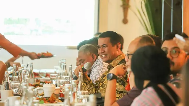 Menteri Pertanian (Mentan) Andi Amran Sulaiman  saat berdiskusi bersama pimpinan media di Jakarta, Kamis (2/11/2023). Dok Kementan