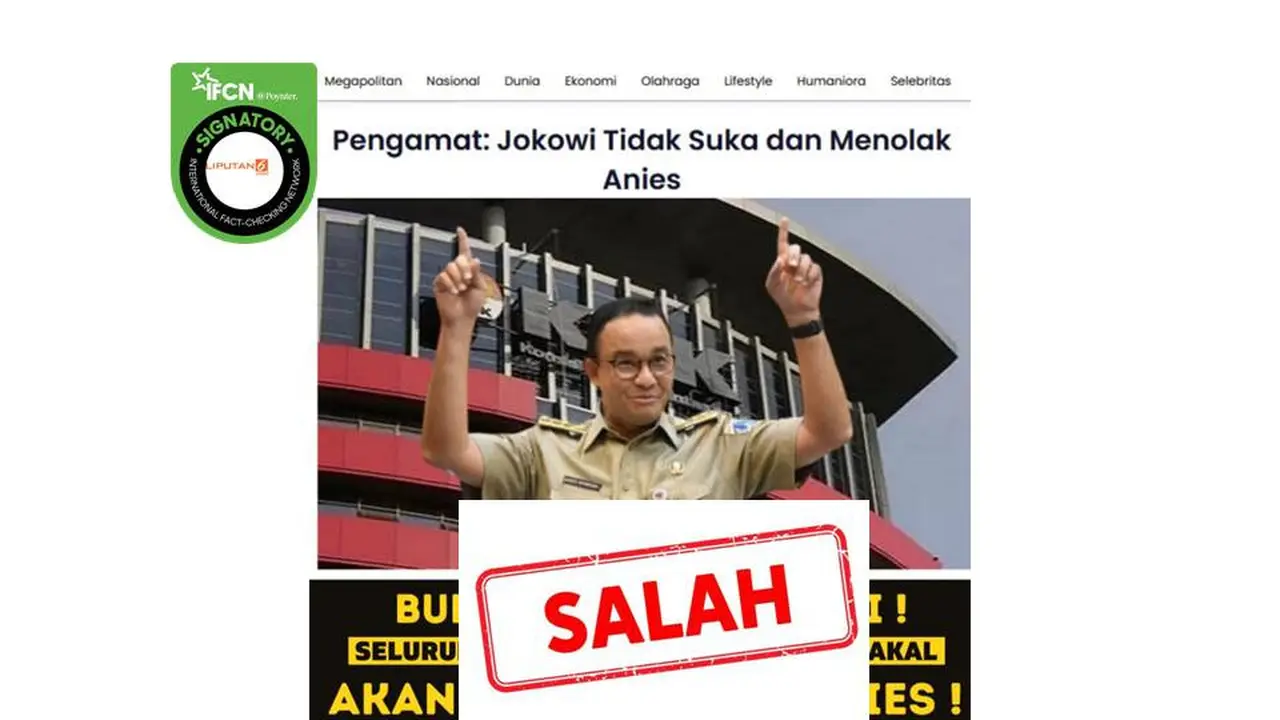 Cek Fakta foto Anies Baswedan di depan KPK