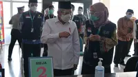 Wapres Ma'ruf Amin Tinjau Simulasi Vaksinasi Covid-19 di Puskesmas Cikarang