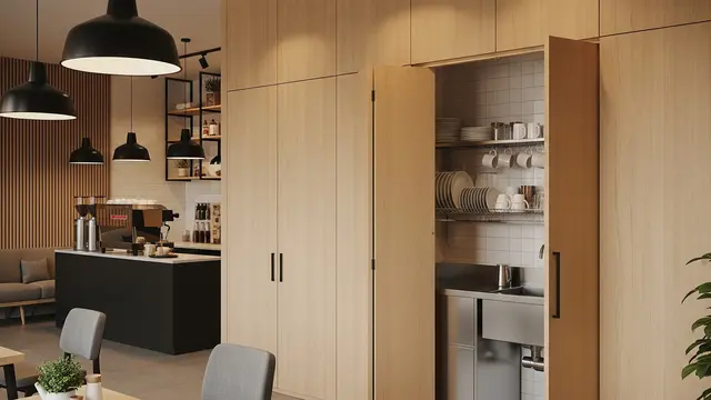 Area Pencuci Piring Tersembunyi (Concealed Dishwashing Area)