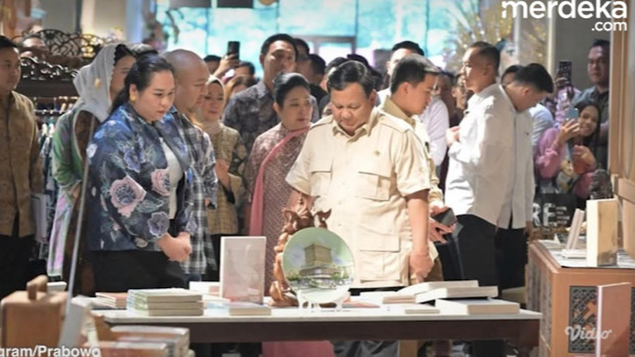 VIDEO: Guyon Prabowo Ditemani Titiek & Didit Belanja Batik di Sarinah "Bawa Uang? Kalau Enggak Utang Dulu"
