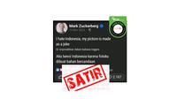 Cek fakta postingan pendiri Meta Facebook Mark Zuckerberg