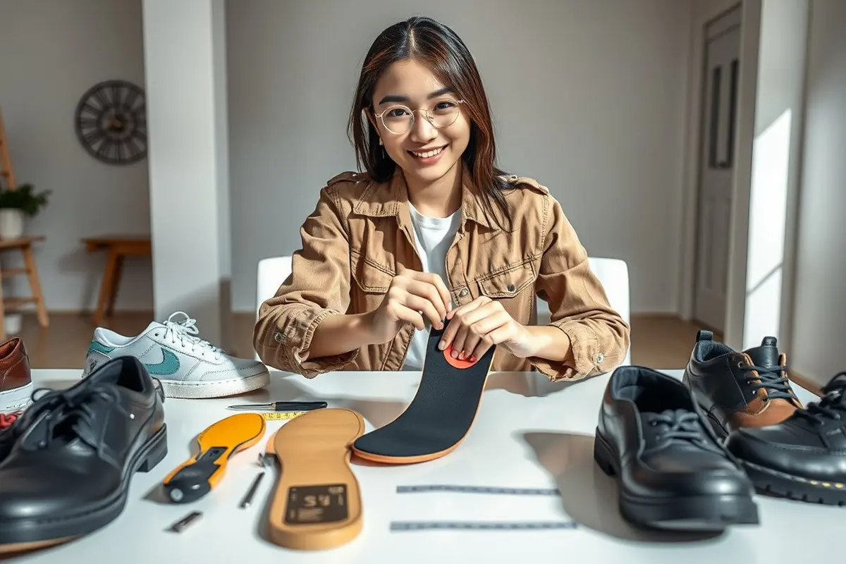 cara mengukur insole sepatu
