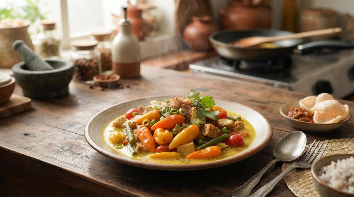 Sayur Cabe Gendot Kuah Santan
