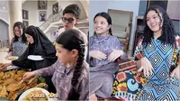 Potret keakraban Amora Lemos dan Arsy Hermansyah saat buka puasa di rumah Krisdayanti. (sumber: Tiktok/aureliehermansyahatta, Instagram/ashanty_ash)