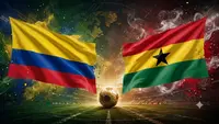 Ilustrasi Kolombia Vs Ghana di 32 besar Piala Dunia 2026. (Dok. Bola.com by AI)