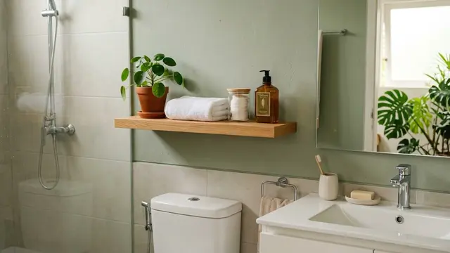 Dekorasi Kamar Mandi dengan Tanaman