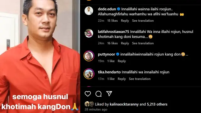 Ferry Maryadi sampaikan Donny Kesuma meninggal dunia (Instagram/kangferrymaryadi)