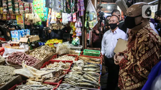 Menkop UKM Tinjau Pasar Tradisional Cempaka Putih