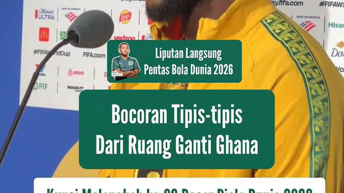Gelandang Timnas Ghana, Kwasi Sibo, mengungkap tipis-tipis kondisi ruang ganti timnya selama Piala Dunia 2026