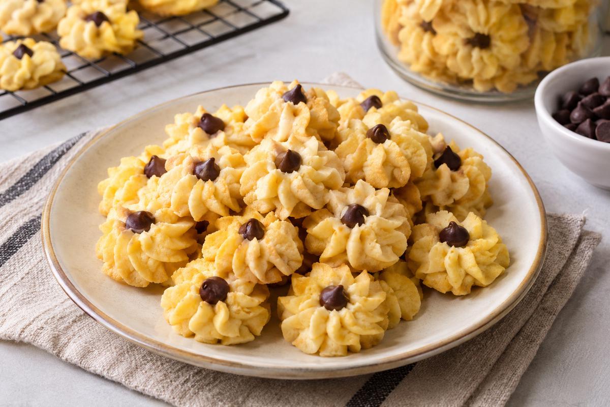 Resep Kue Semprit Susu dengan Bentuk Bunga yang Tidak Mudah Patah