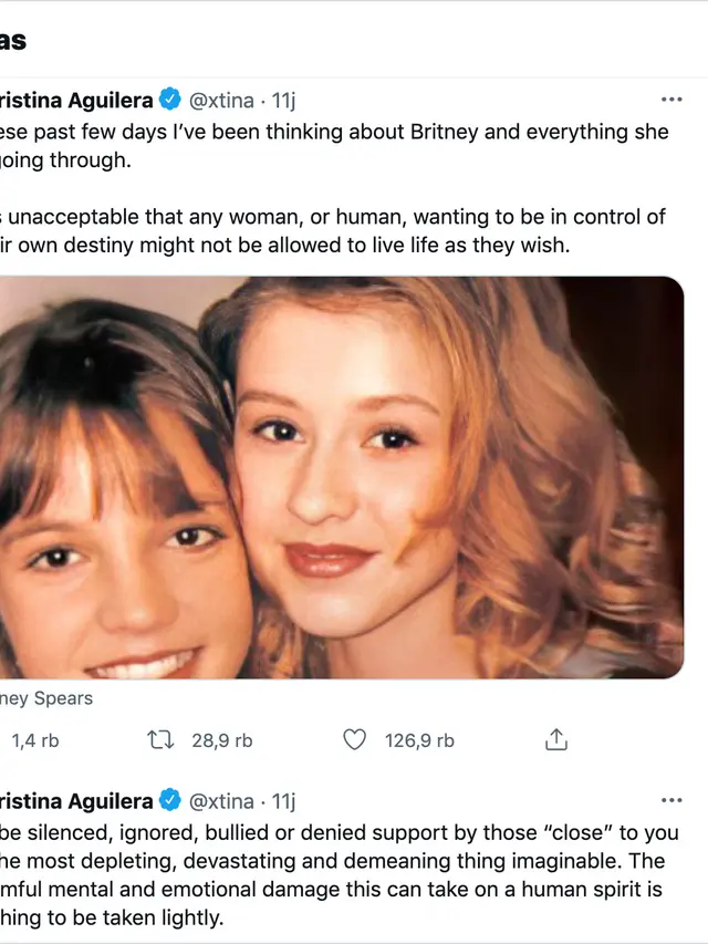 Cuitan Christina Aguilera. (Foto: Twitter terverifikasi @xtina)