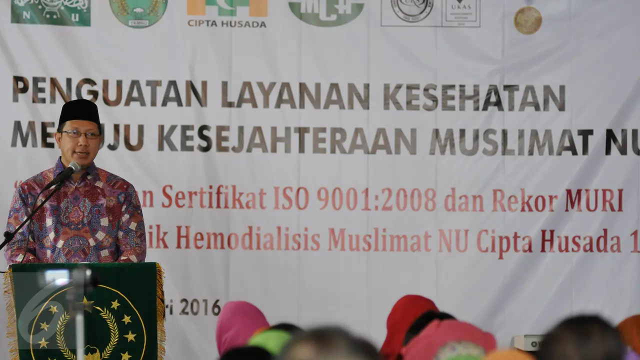 20160110- Menag Lukman Hakim Saksikan Pemecahan Rekor MURI Cuci Darah Terbanyak-Jakarta-Johan Tallo