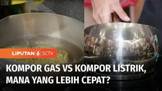 Wacana konversi kompor gas ke kompor listrik menuai beragam tanggapan dari masyarakat. Berikut ada Reporter Thia Annisa yang mencoba membandingkan memasak mie instan dengan kompor gas dan kompor listrik.