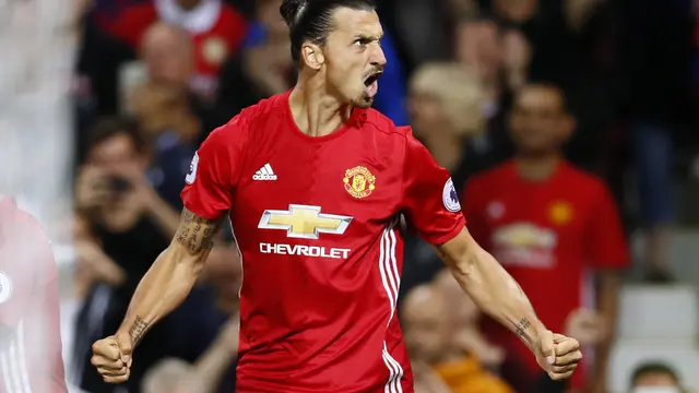 Striker Manchester United Zlatan Ibrahimovic