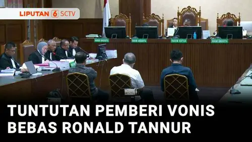 VIDEO: Tiga Hakim Pemberi Vonis Bebas Ronald Tannur Dituntut 9 hingga 12 Tahun Penjara