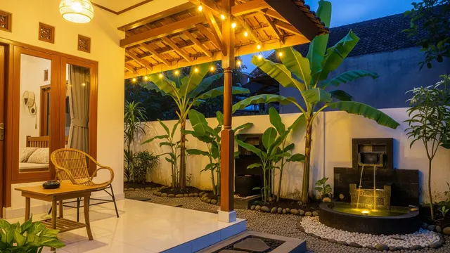 5 Desain Teras Rumah Kecil Menyatu dengan Kebun Pisang Tanpa Suasana Seram
