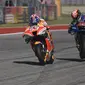 Marc Marquez saat beraksi di MotoGP Amerika Serikat (AFP)