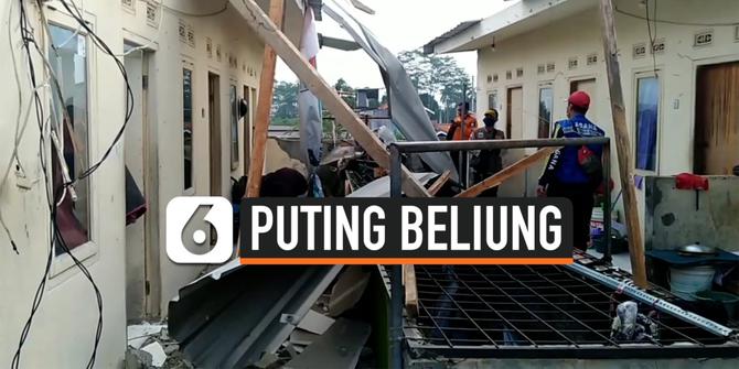 VIDEO: Angin Puting Beliung di Cibereum Bandung