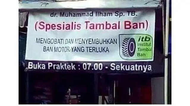 6 Spanduk 'Dokter Spesialis' Ini Kreatif Banget, Pembeli Senyum Nyengir