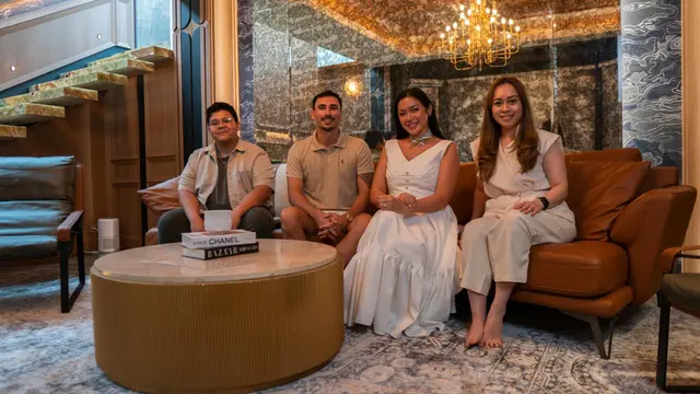 Jessica Iskandar dan ruang tamunya yang nyaman. (Foto: Dok. Istimewa)