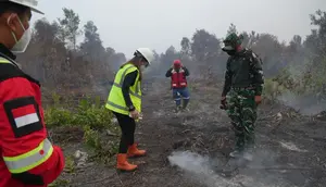 MIND ID Kerahkan 60 Personel Tangani Karhutla di Mempawah