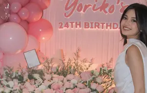 Yoriko Angeline Dapat Kejutan Ulang Tahun ke-24 dari Fans, Serba Pink